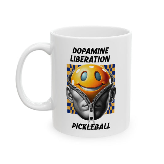Funny Pickleball Coffee Mug – Unzip Your Dopamine – Pickleball Player Gift