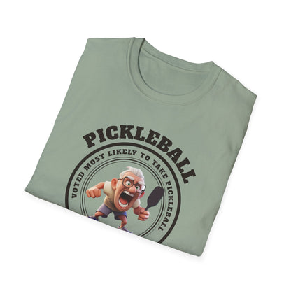 Voted Most Likely. Pickleball Tee.