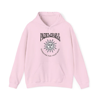 Pickleball. Sunshine for your soul. Unisex Heavy Blend™ Hooded Sweatshirt