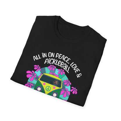 All In On Peace Love & Pickleball Shirt. Pickleball Lover Gift