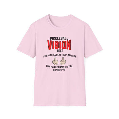 Pickleball Vision Test.  Pickleball Tee.