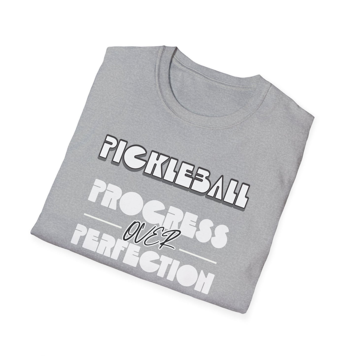 Progress over Perfection. Pickleball. Unisex Softstyle T-Shirt