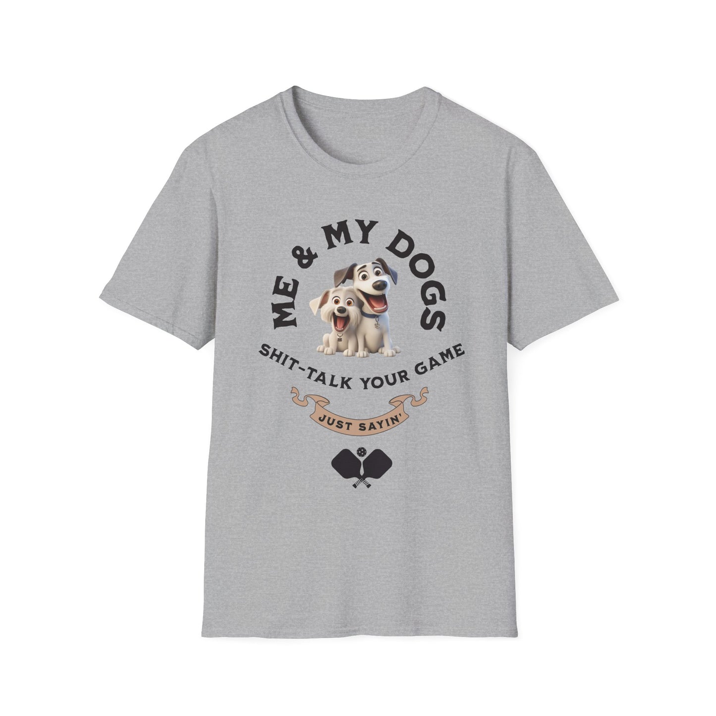 Me & My Dogs Pickleball Tee.
