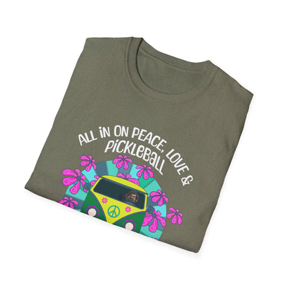 All In On Peace Love & Pickleball Shirt. Pickleball Lover Gift