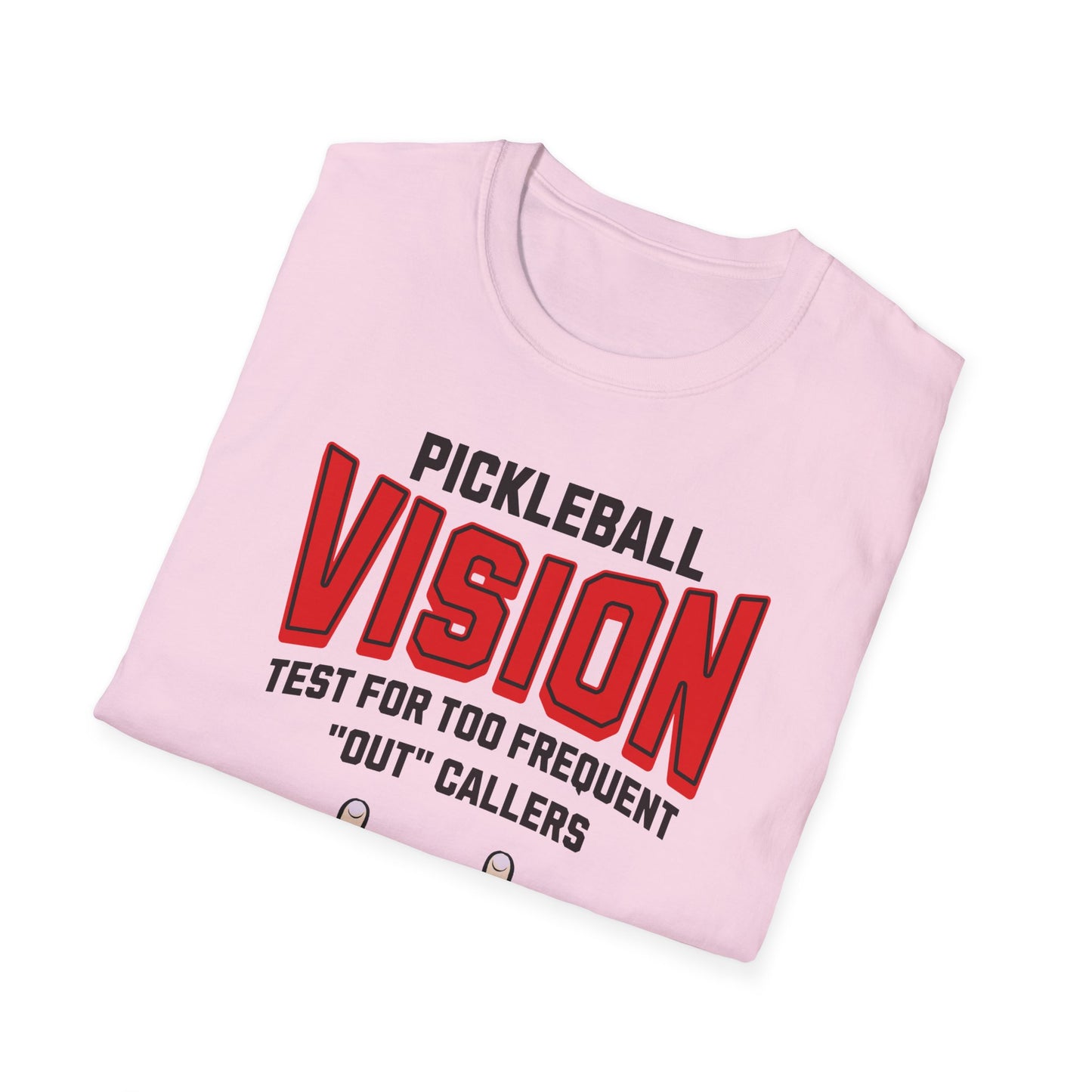 Pickleball Vision Test for Too Frequent "Out" Callers.