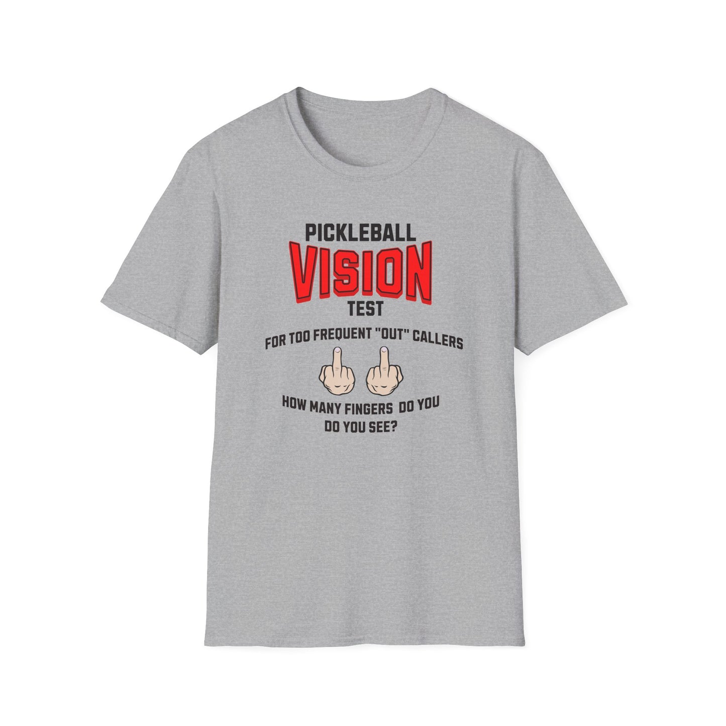 Pickleball Vision Test.  Pickleball Tee.