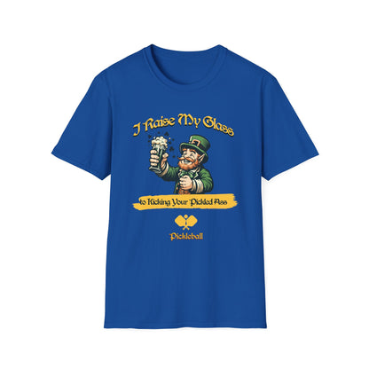 I Raise My Glass. Pickleball Tee.