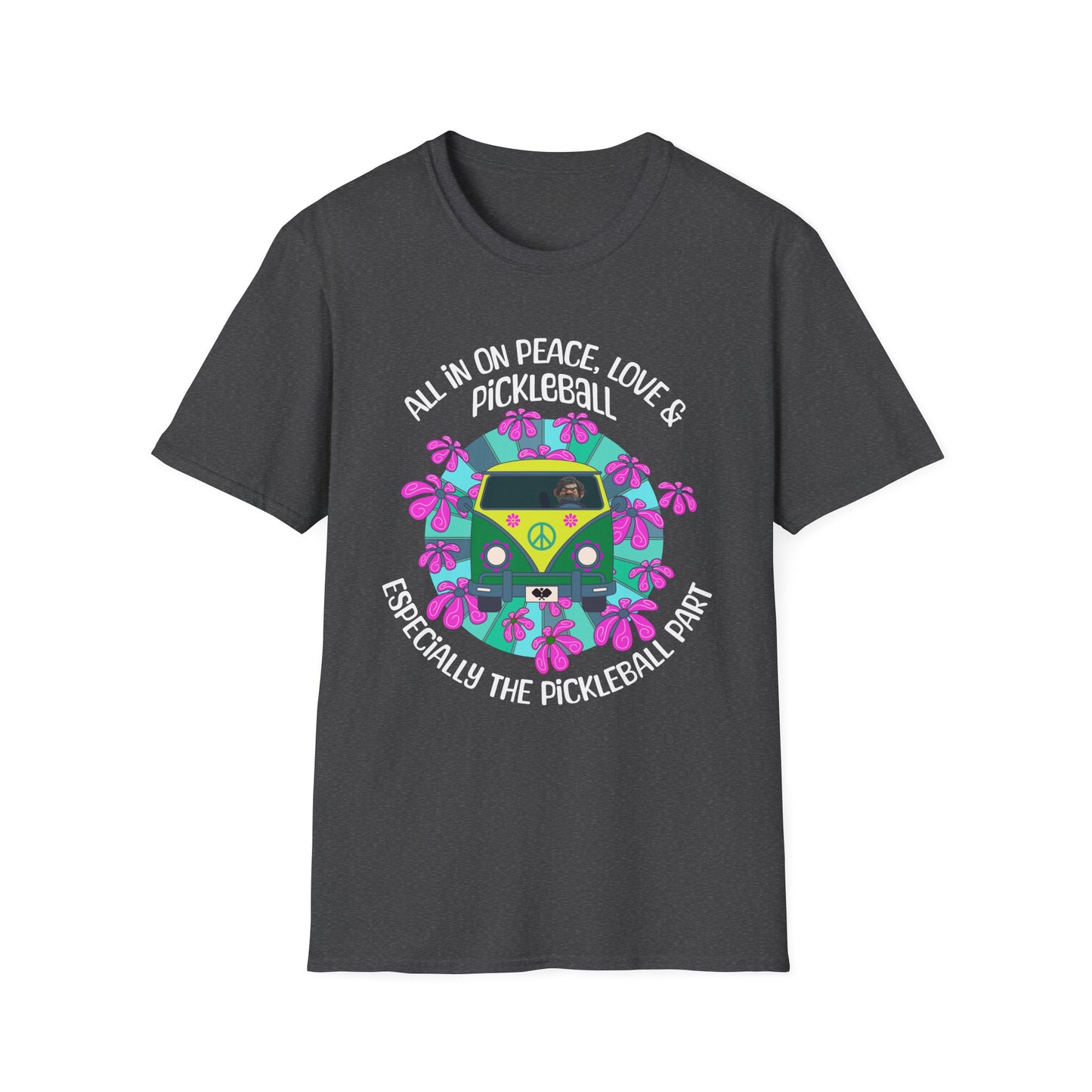 All In On Peace Love & Pickleball Shirt. Pickleball Lover Gift