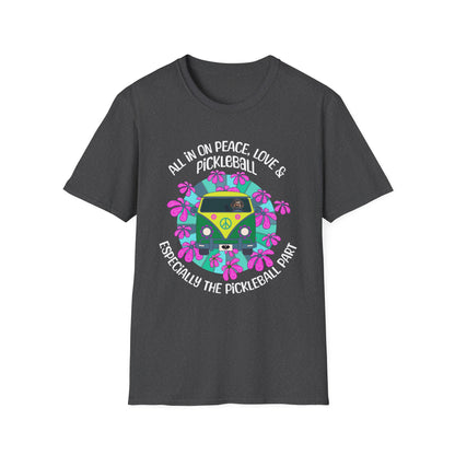 All In On Peace Love & Pickleball Shirt. Pickleball Lover Gift