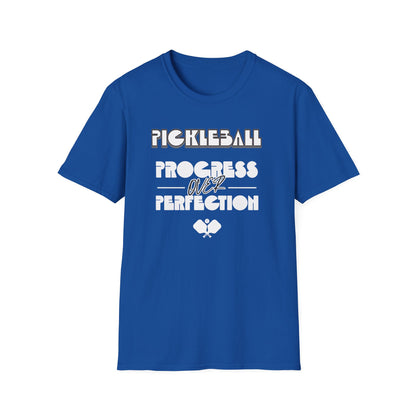 Progress over Perfection. Pickleball. Unisex Softstyle T-Shirt