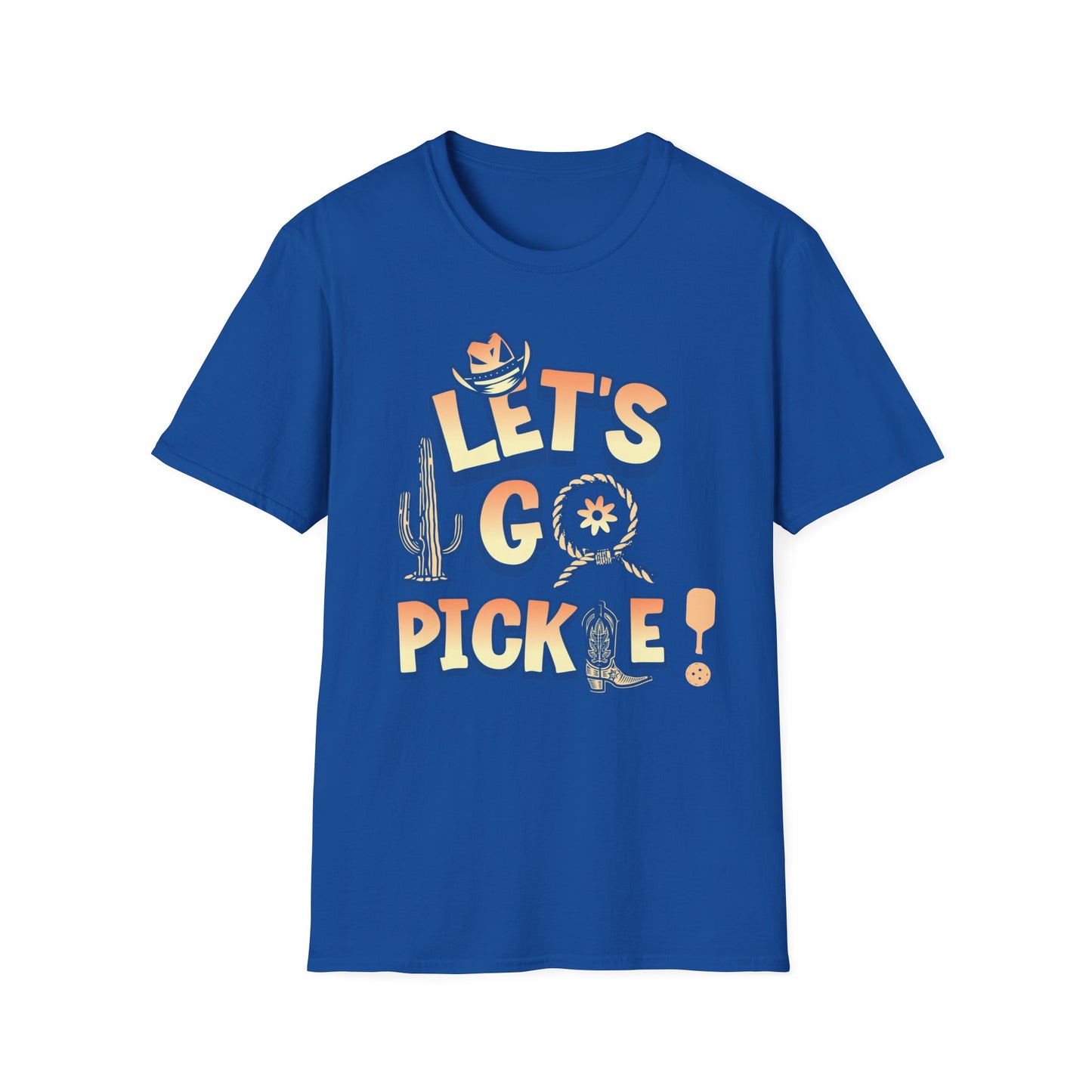 Let's Go Pickle. Pickleball Tee.