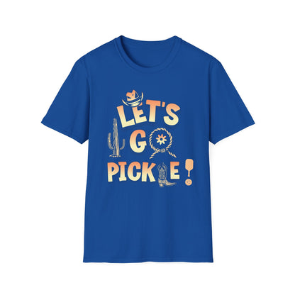 Let's Go Pickle. Pickleball Tee.