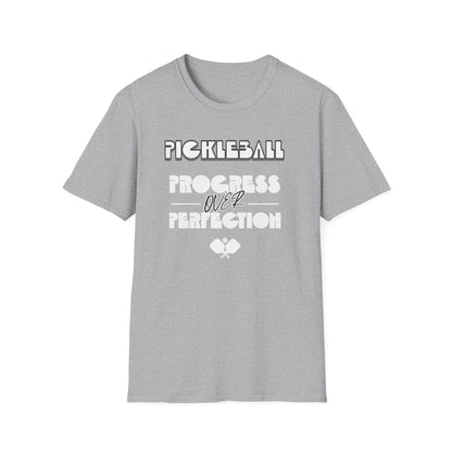 Progress over Perfection. Pickleball. Unisex Softstyle T-Shirt