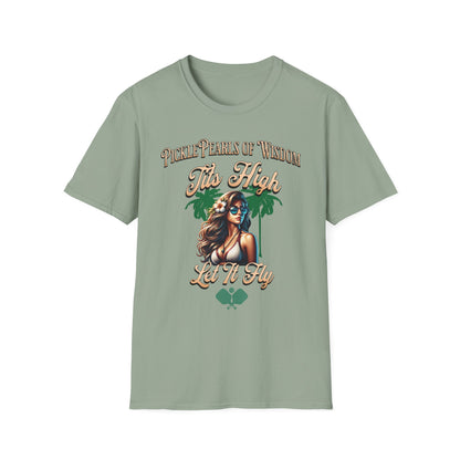 PicklePearls Of Wisdom.  Pickleball Tee.