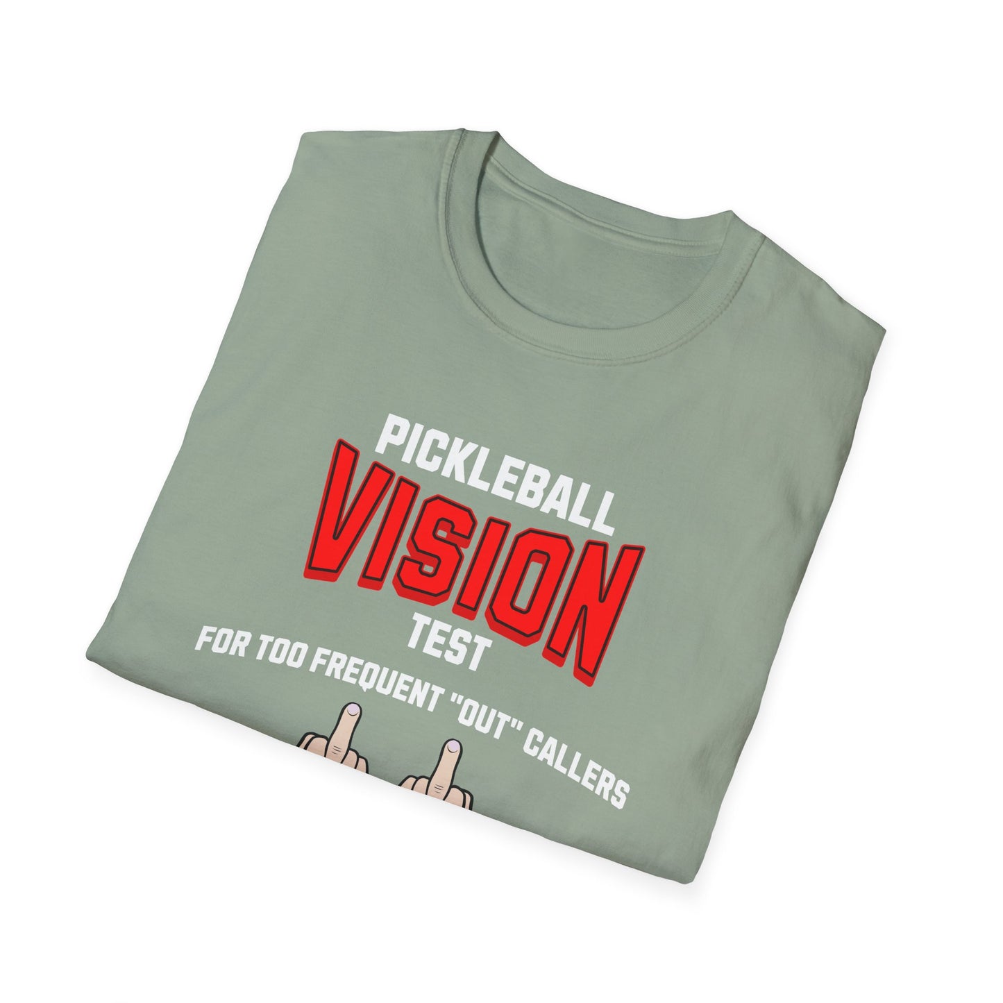 Pickleball Vision Test.  Pickleball Tee.