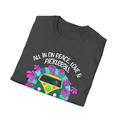 All In On Peace Love & Pickleball Shirt. Pickleball Lover Gift