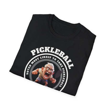 Voted Most Likely. Pickleball Tee.