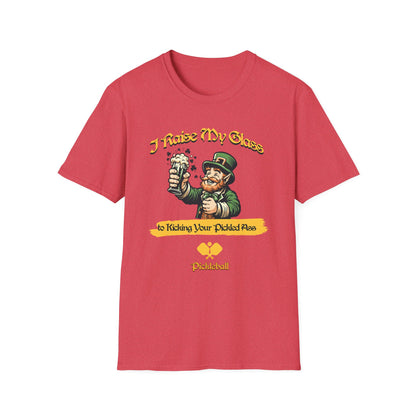I Raise My Glass. Pickleball Tee.