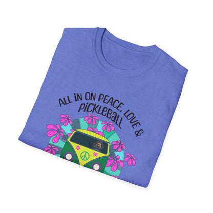 All In On Peace Love & Pickleball Shirt. Pickleball Lover Gift