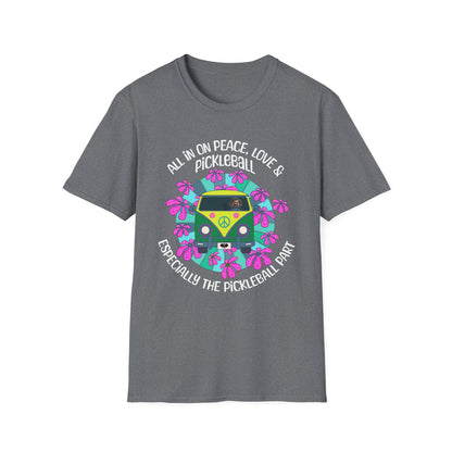 All In On Peace Love & Pickleball Shirt. Pickleball Lover Gift