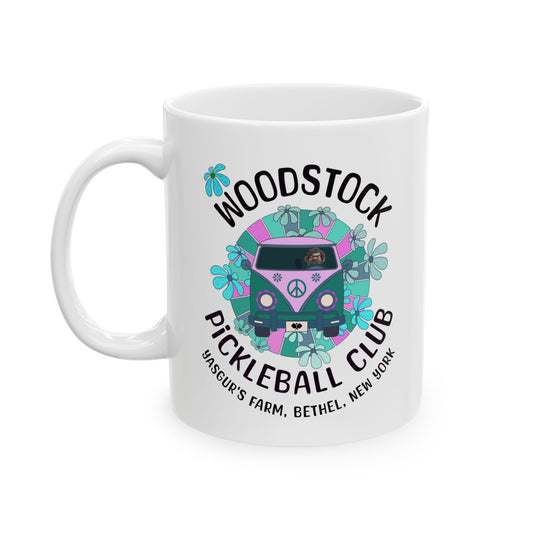 Funny Pickleball Coffee Mug – Woodstock Pickleball Club – Pickleball Player Gift