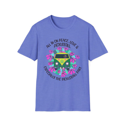 All In On Peace Love & Pickleball Shirt. Pickleball Lover Gift