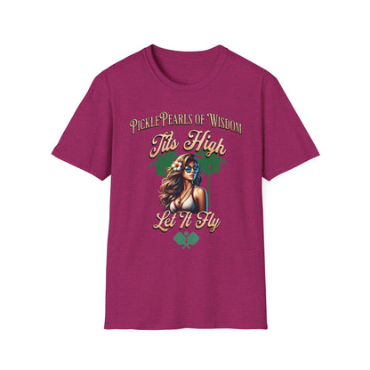 PicklePearls Of Wisdom.  Pickleball Tee.
