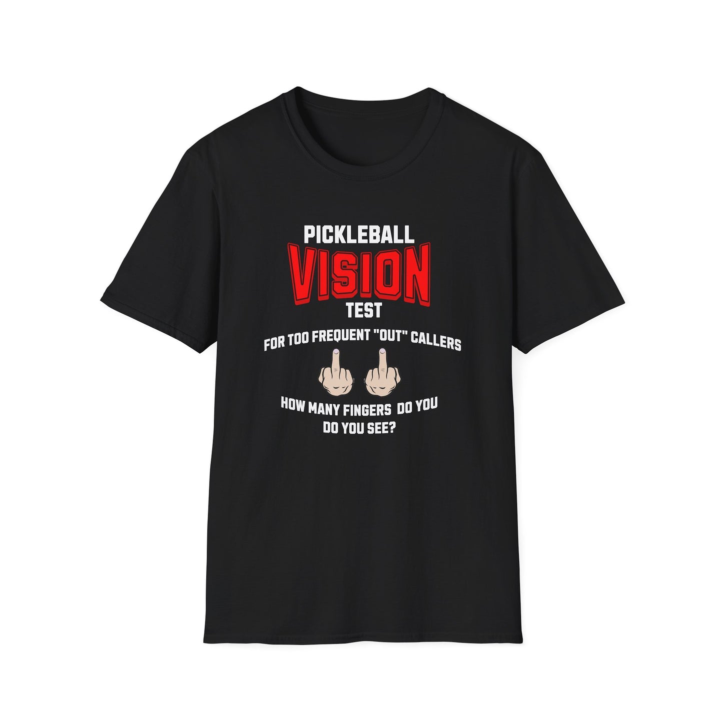 Pickleball Vision Test.  Pickleball Tee.