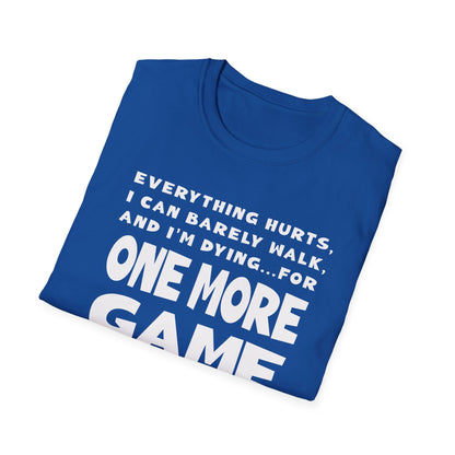 One More Game. Pickleball Tee.