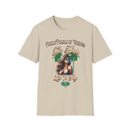 PicklePearls Of Wisdom.  Pickleball Tee.