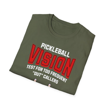 Pickleball Vision Test for Too Frequent "Out" Callers.