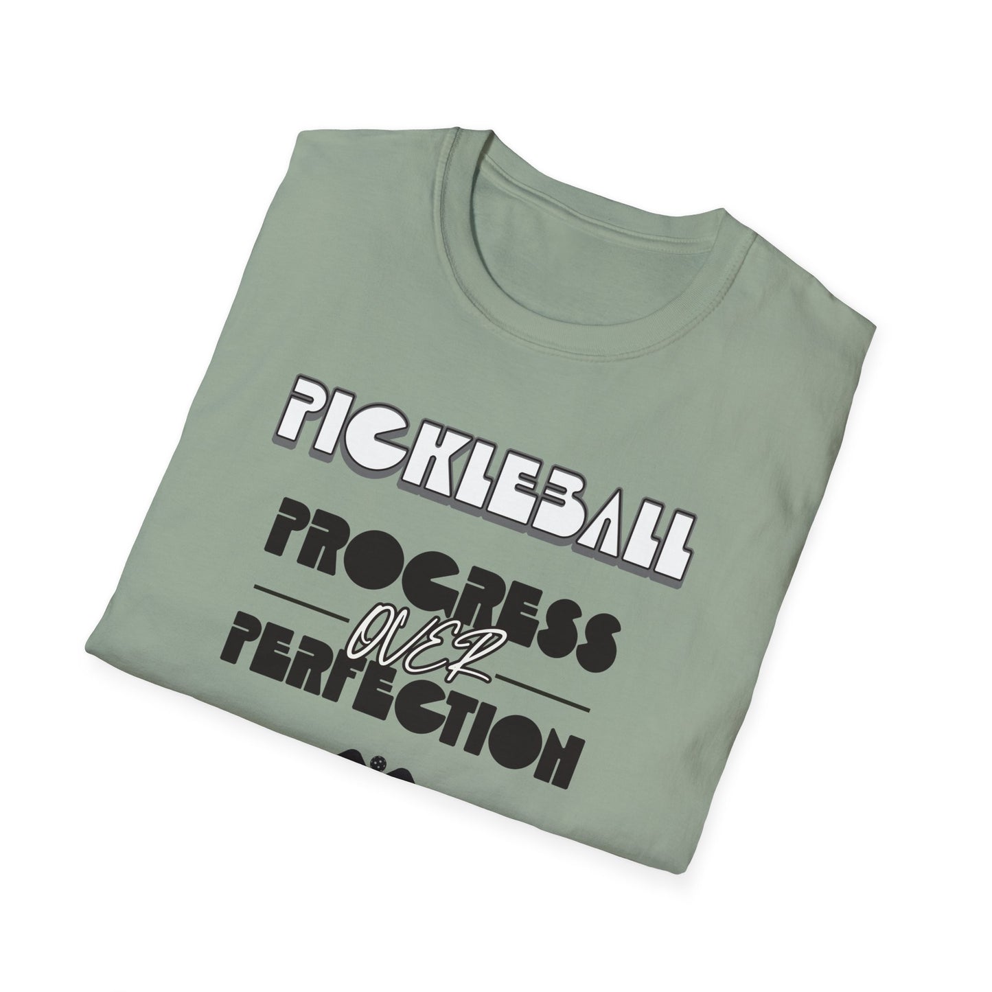 Progress over Perfection. Pickleball. Unisex Softstyle T-Shirt