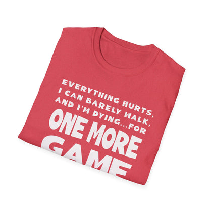 One More Game. Pickleball Tee.