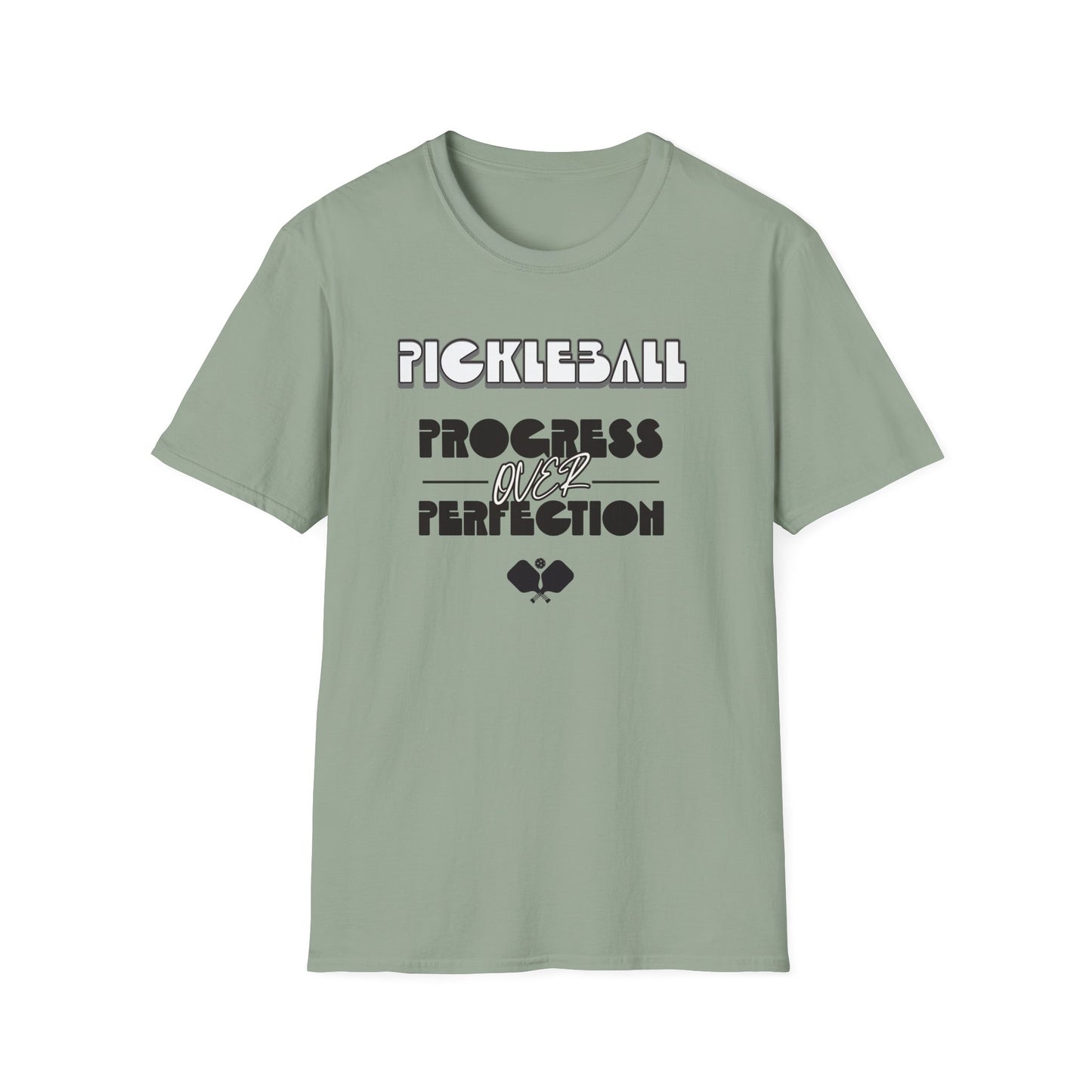 Progress over Perfection. Pickleball. Unisex Softstyle T-Shirt