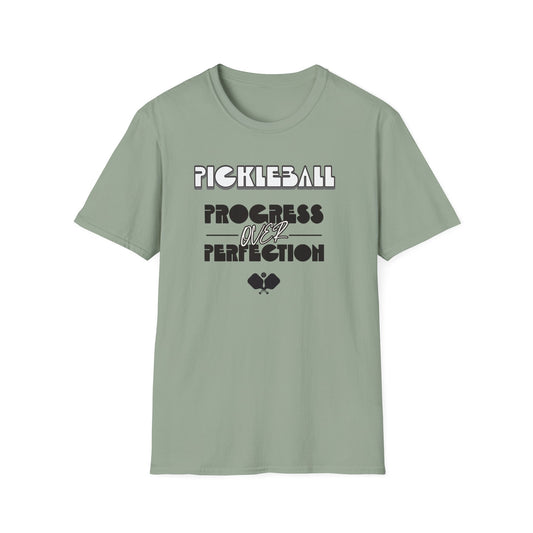 Progress over Perfection. Pickleball. Unisex Softstyle T-Shirt