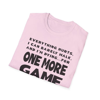 One More Game. Pickleball Tee.