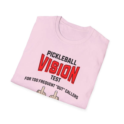 Pickleball Vision Test.  Pickleball Tee.