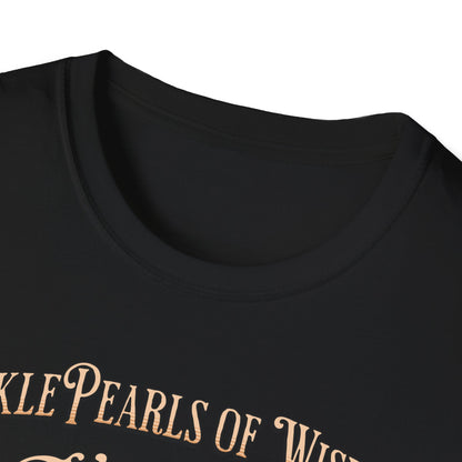 PicklePearls Of Wisdom.  Pickleball Tee.