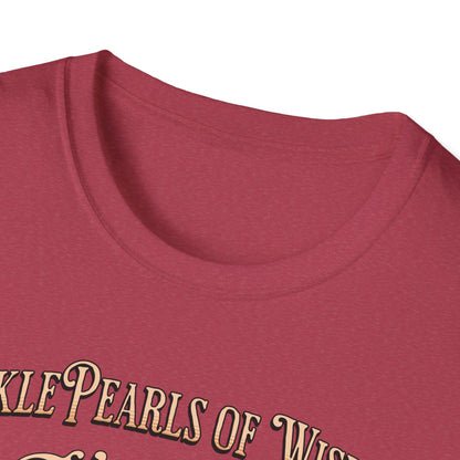 PicklePearls Of Wisdom.  Pickleball Tee.