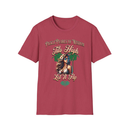 PicklePearls Of Wisdom.  Pickleball Tee.