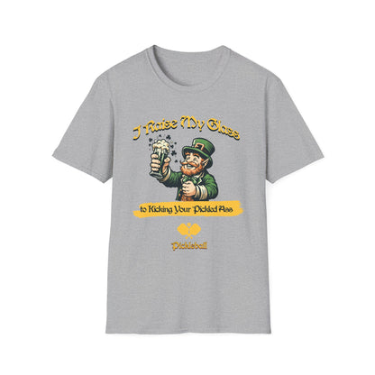 I Raise My Glass. Pickleball Tee.