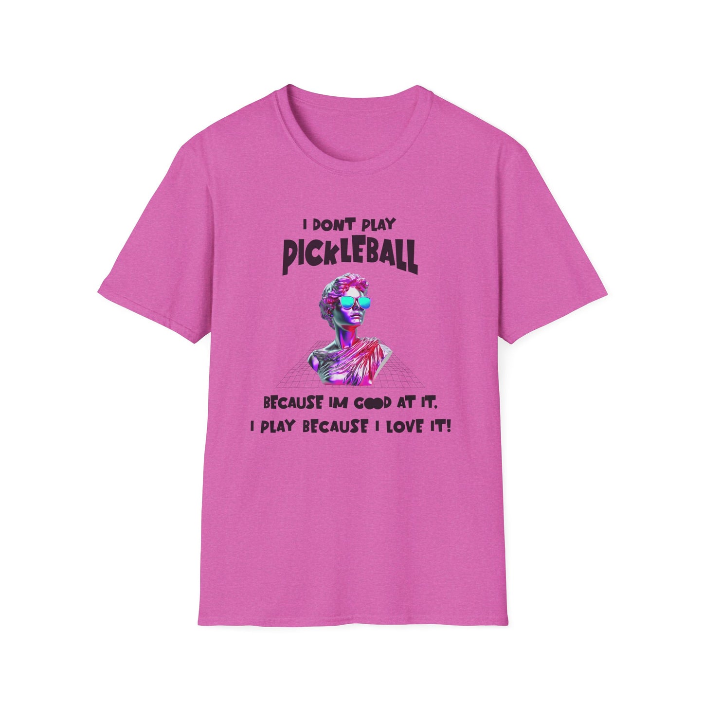 I Don't Play Pickleball Because (female). Pickleball Tee.