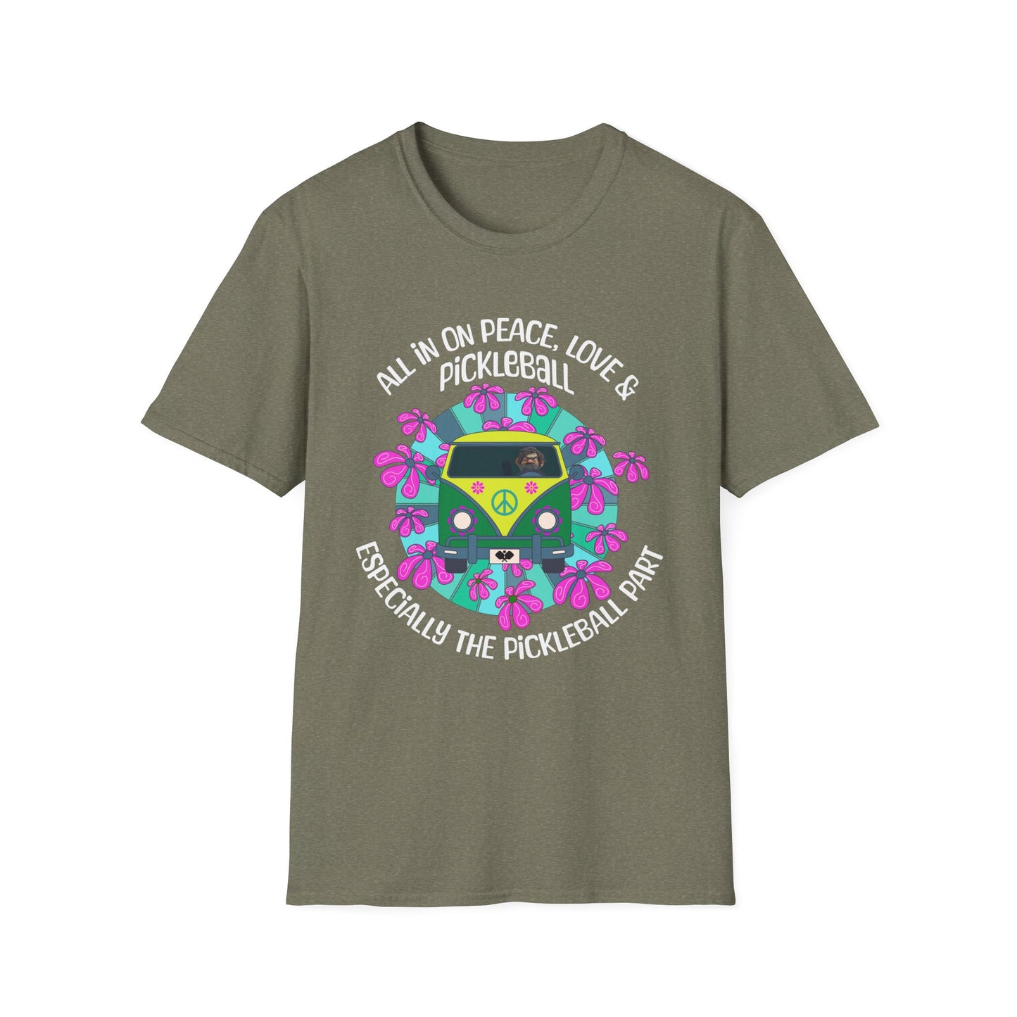 All In On Peace Love & Pickleball Shirt. Pickleball Lover Gift