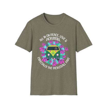 All In On Peace Love & Pickleball Shirt. Pickleball Lover Gift
