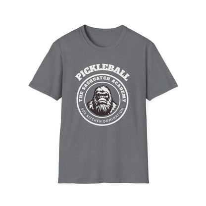 The Sasquatch Academy of Kitchen Domination. Pickleball Tee.