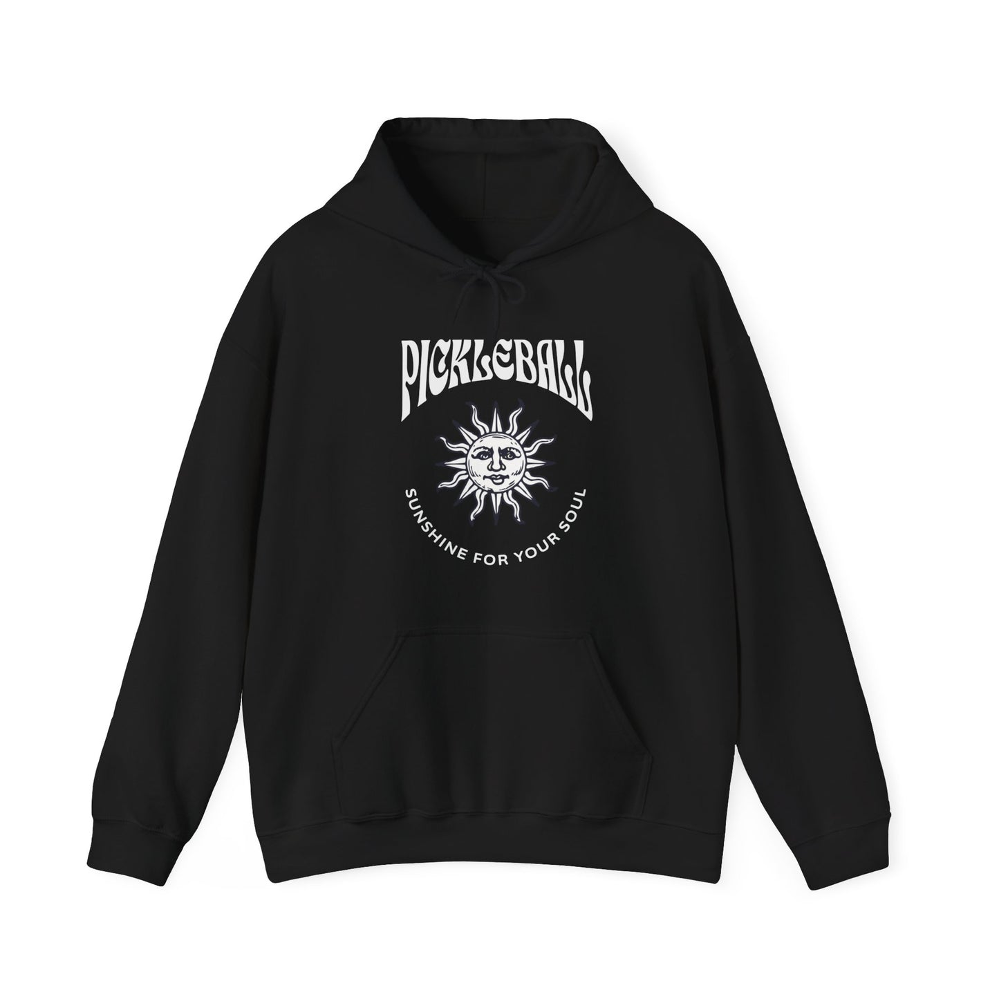 Pickleball. Sunshine for your soul. Unisex Heavy Blend™ Hooded Sweatshirt