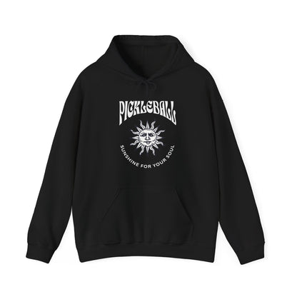 Pickleball. Sunshine for your soul. Unisex Heavy Blend™ Hooded Sweatshirt