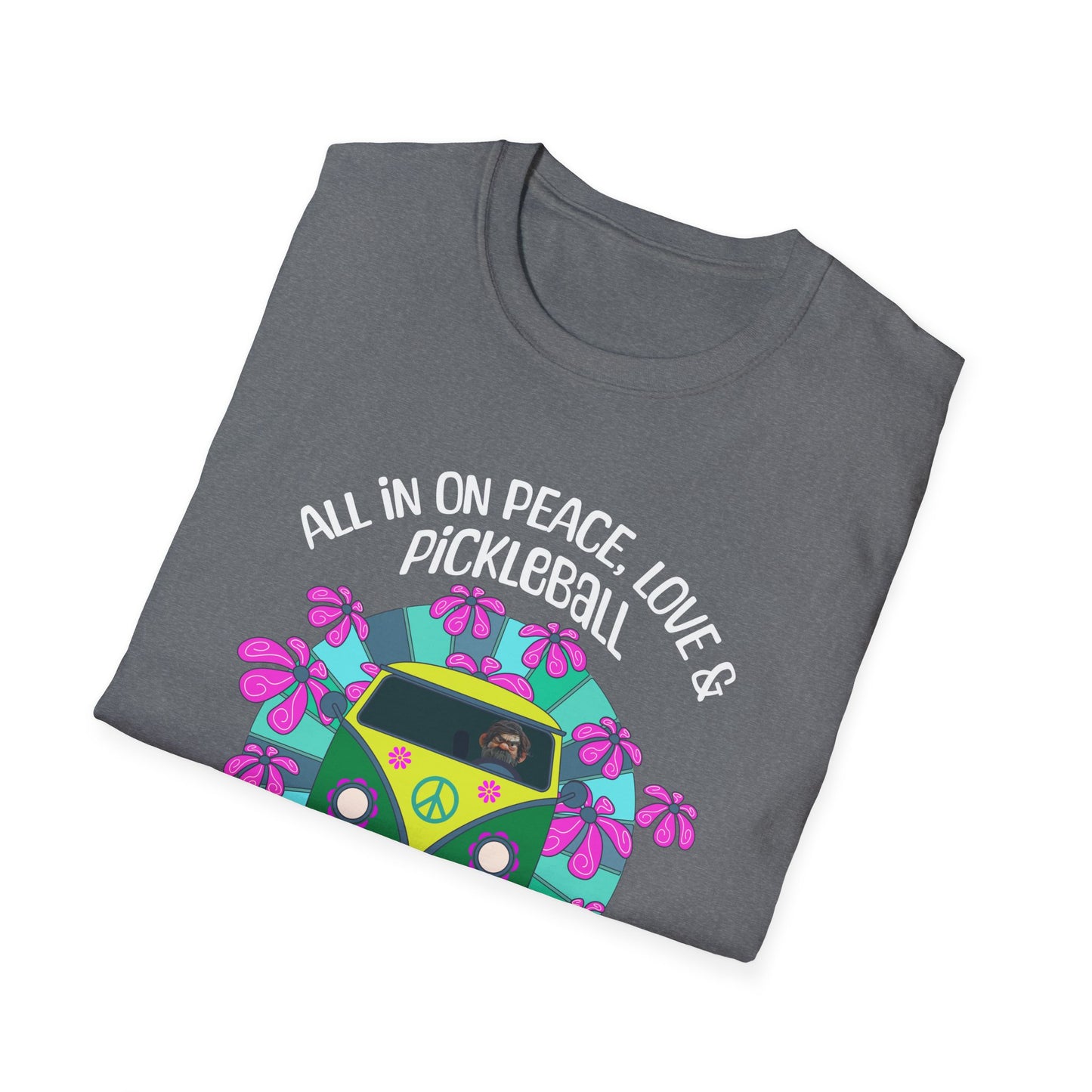 All In On Peace Love & Pickleball Shirt. Pickleball Lover Gift