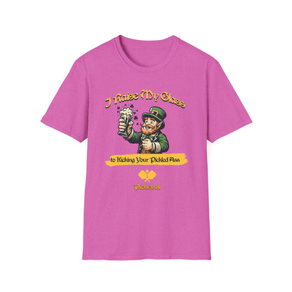 I Raise My Glass. Pickleball Tee.