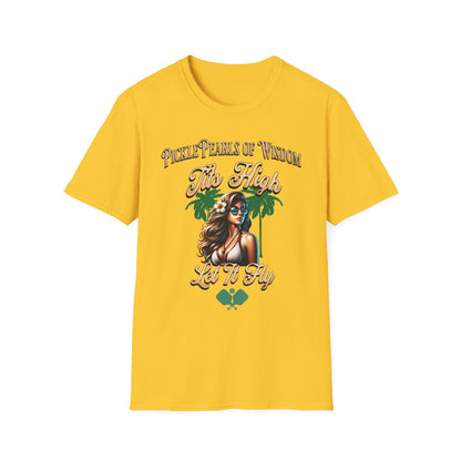 PicklePearls Of Wisdom.  Pickleball Tee.